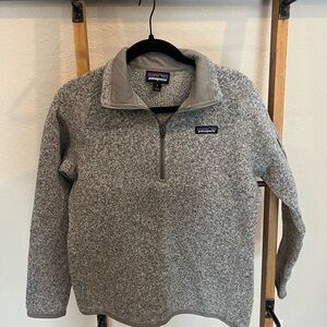 Patagonia Heather Gray Fleece Pullover